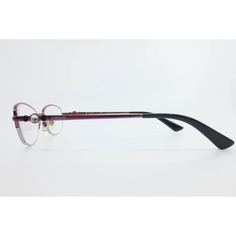 Vogue VO 3955-BI 812 Purple Metal Oval Semi-Rimless Eyeglass Frames 49-16-135